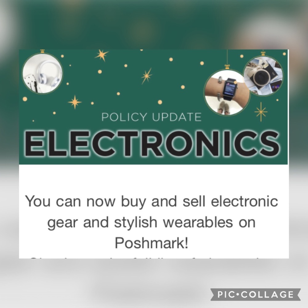 You can now sell Electronics on Poshmark!!